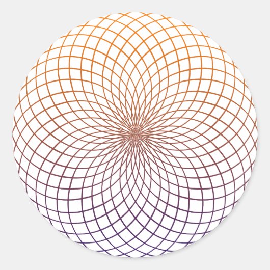 Sticker Rond Géométrie sacrée (Devant)