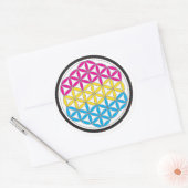Sticker Rond géométrie sacrée de pan (Enveloppe)