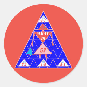 Sticker Rond Géométrie-Sticker-Triangle-Age 5