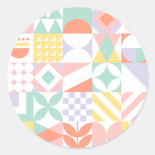 Sticker Rond géométrique #32 (Devant)