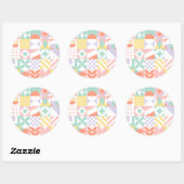 Sticker Rond géométrique #32 (Feuille)