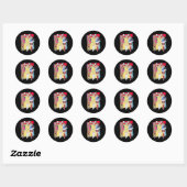 Sticker Rond Géométrique en cluster (Feuille)