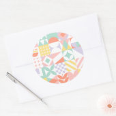 Sticker Rond géométrique n° 32 (Enveloppe)