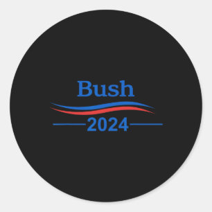 Sticker Rond George Bush Bush Président Républicain Patriote