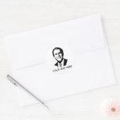 Sticker Rond George W Bush (Enveloppe)
