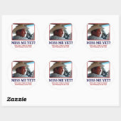 Sticker Rond George W. Bush - Miss Me yet (Feuille)