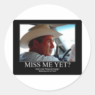 STICKER ROND GEORGE-W-HOPE