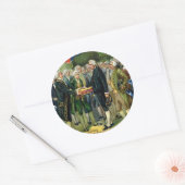 Sticker Rond George Washington (Enveloppe)