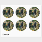 Sticker Rond George Washington (Feuille)