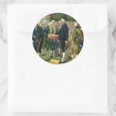 Sticker Rond George Washington (Sac)