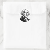 Sticker Rond George Washington 1 (Sac)