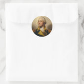Sticker Rond George Washington, premier président des États-Uni (Sac)