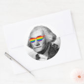 Sticker Rond George Washington Pride (Enveloppe)