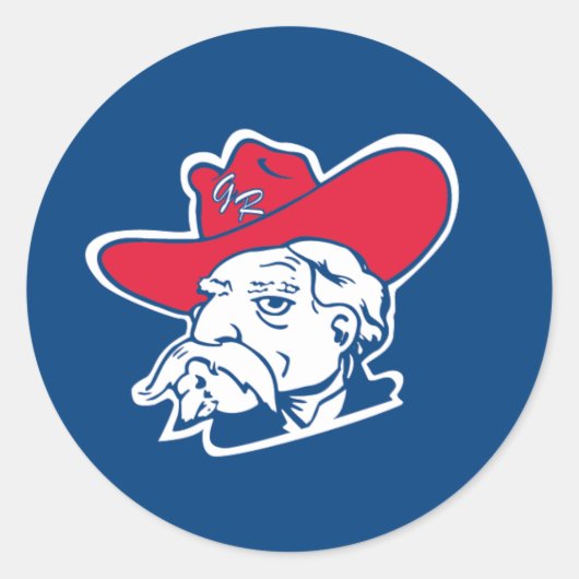 Sticker Rond Georgia Rebels Baseball 16U (Devant)