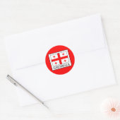 Sticker Rond Géorgie (Enveloppe)