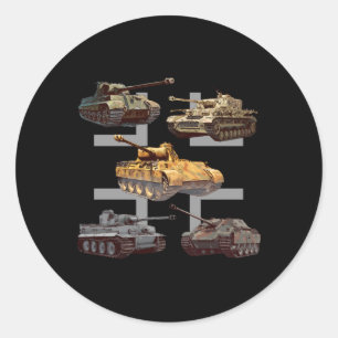 Sticker Rond Ger Tanks 2ème guerre mondiale V Panther Jagdpanth