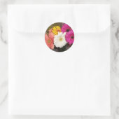 Sticker Rond Gerbera Daisies 017 (Sac)