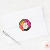 Sticker Rond Gerbera Daisies 017 (Enveloppe)
