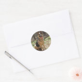 Sticker Rond german shepard (Enveloppe)