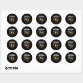 Sticker Rond German Shepherd (Feuille)