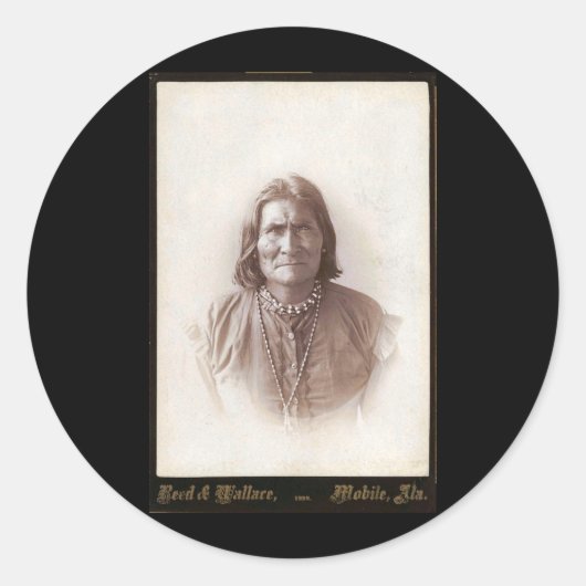 Sticker Rond Geronimo 1888 (Devant)