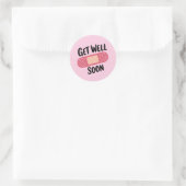 Sticker Rond Get Well Soon (Sac)