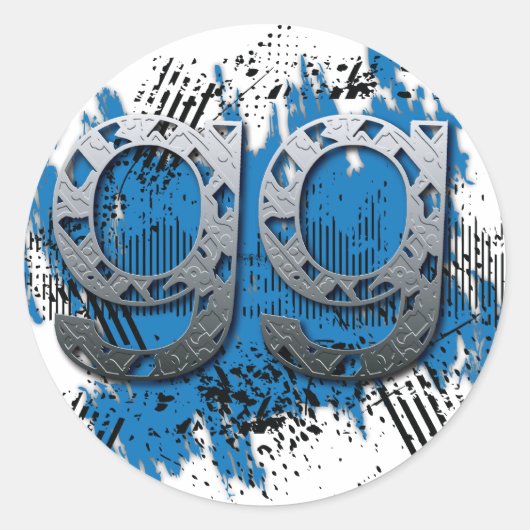 Sticker Rond gg bon jeu (Devant)