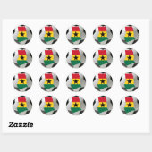 Sticker Rond Ghana football (Feuille)