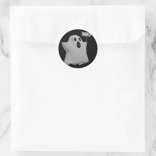 Sticker Rond Ghost (Sac)