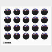Sticker Rond Ghost Avenue Halloween (Feuille)
