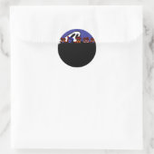 Sticker Rond Ghost Avenue Halloween (Sac)
