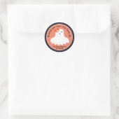 Sticker Rond Ghost Espagne Halloween Gracias Merci Party (Sac)