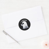 Sticker Rond Ghost I Exorcize Fun Gym Exercice entraînement Éff (Enveloppe)