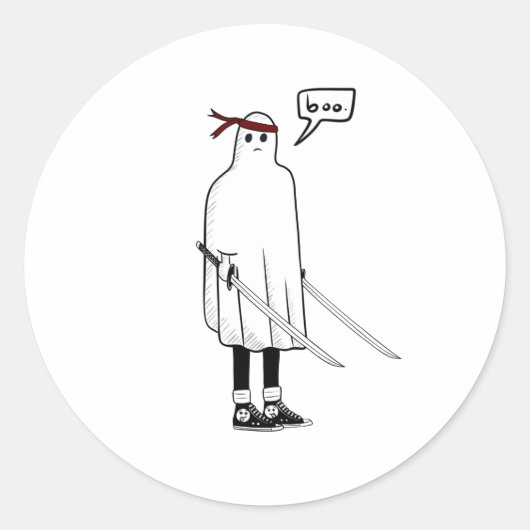 Sticker Rond Ghost Ninja (Devant)