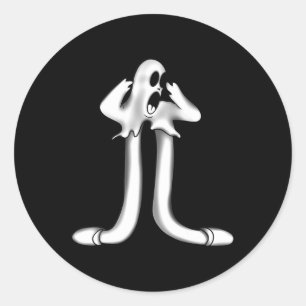 Sticker Rond Ghost X Koko Le Clown effrayant Goth