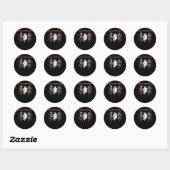 Sticker Rond Ghouls Just Wanna Amusez-Vous Les Cadeaux Hallowee (Feuille)