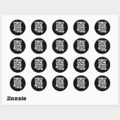 Sticker Rond Ghouls veut juste s'amuser amusant et conception m (Feuille)
