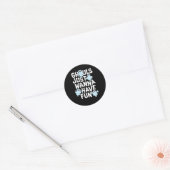 Sticker Rond Ghouls veut juste s'amuser amusant et conception m (Enveloppe)