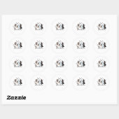 Sticker Rond Ghouls veut juste s'amuser - Danser Squelette Spoo (Feuille)
