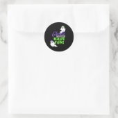 Sticker Rond Ghouls veut juste s'amuser drôle automne (Sac)