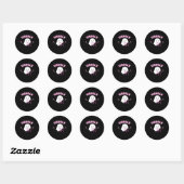 Sticker Rond Ghouls veut juste s'amuser Funny & Sloth (Feuille)