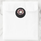 Sticker Rond Ghouls veut juste s'amuser (Hallowee de style occi (Sac)