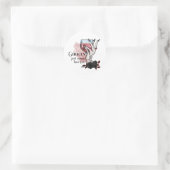 Sticker Rond Ghouls veut juste s'amuser Halloween (Sac)