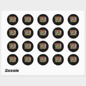 Sticker Rond Ghouls veut juste s'amuser Halloween - Éffrayant S (Feuille)
