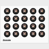 Sticker Rond Ghouls veut juste s'amuser Retro Halloween Super (Feuille)