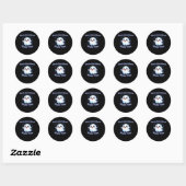 Sticker Rond Ghouls veut juste s'amuser Sloth & Slogan (Feuille)