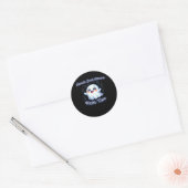 Sticker Rond Ghouls veut juste s'amuser Sloth & Slogan (Enveloppe)