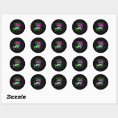 Sticker Rond Ghouls Veux Juste Avoir Un Design Amusant Boo-tifu (Feuille)