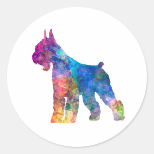 Sticker Rond Giant Schnauzer 01-2