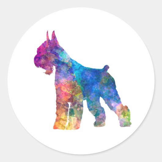 Sticker Rond Giant Schnauzer 01-2 (Devant)